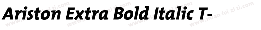 Ariston Extra Bold Italic T字体转换